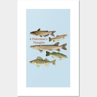 Fisherman's gifts, fishing, wildlife, fish, design Posters and Art